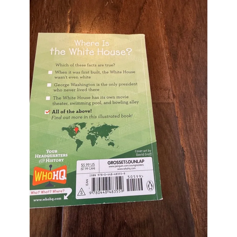Who Was/What Is Book Lot of 5 Jeff Kinney Venus Serena World Series White House